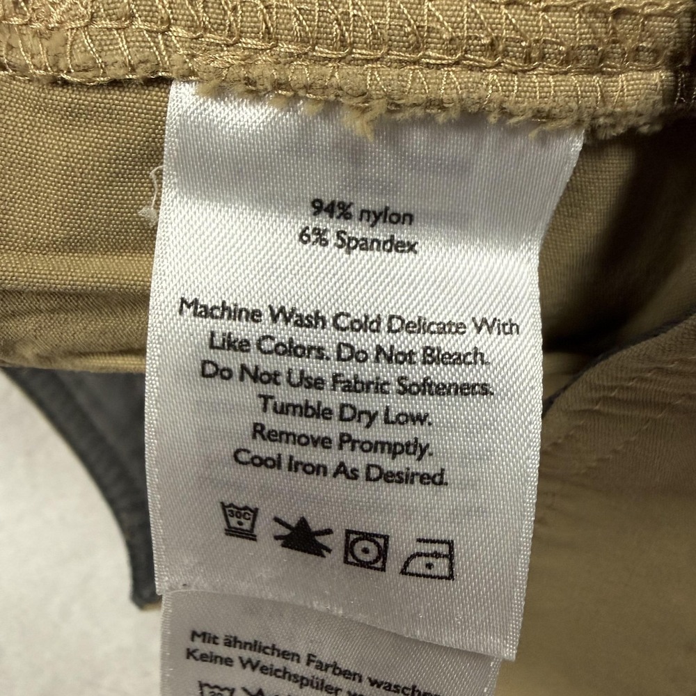 Eddie Bauer First Ascent Shorts Mens 30 Beige Nylon Stretch Hiking Zip Pockets - Picture 4 of 12